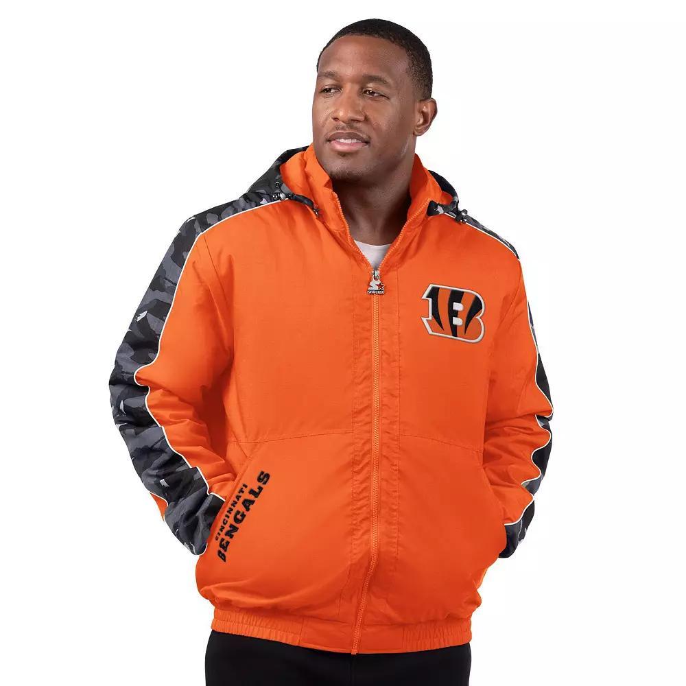 Mens Starter Cincinnati Bengals Thursday Night Gridiron Full-Zip Jacket Product Image