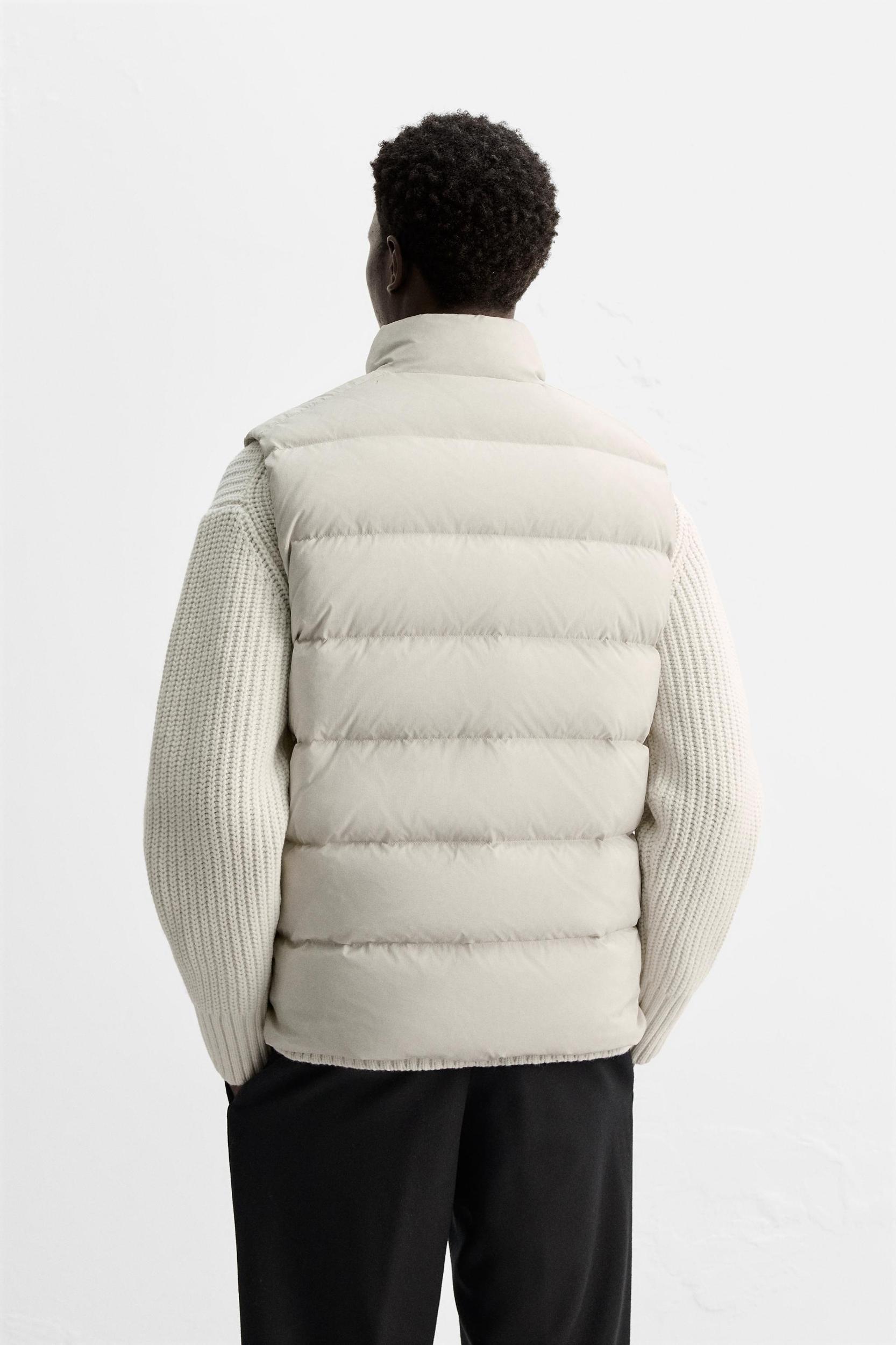 WATER REPELLENT 100% FEATHER DOWN VEST Product Image