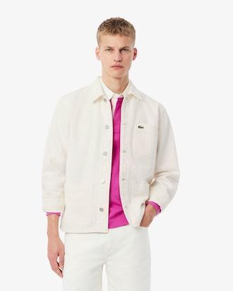 Heavy Cotton Denim Overshirt Jacket Product Image