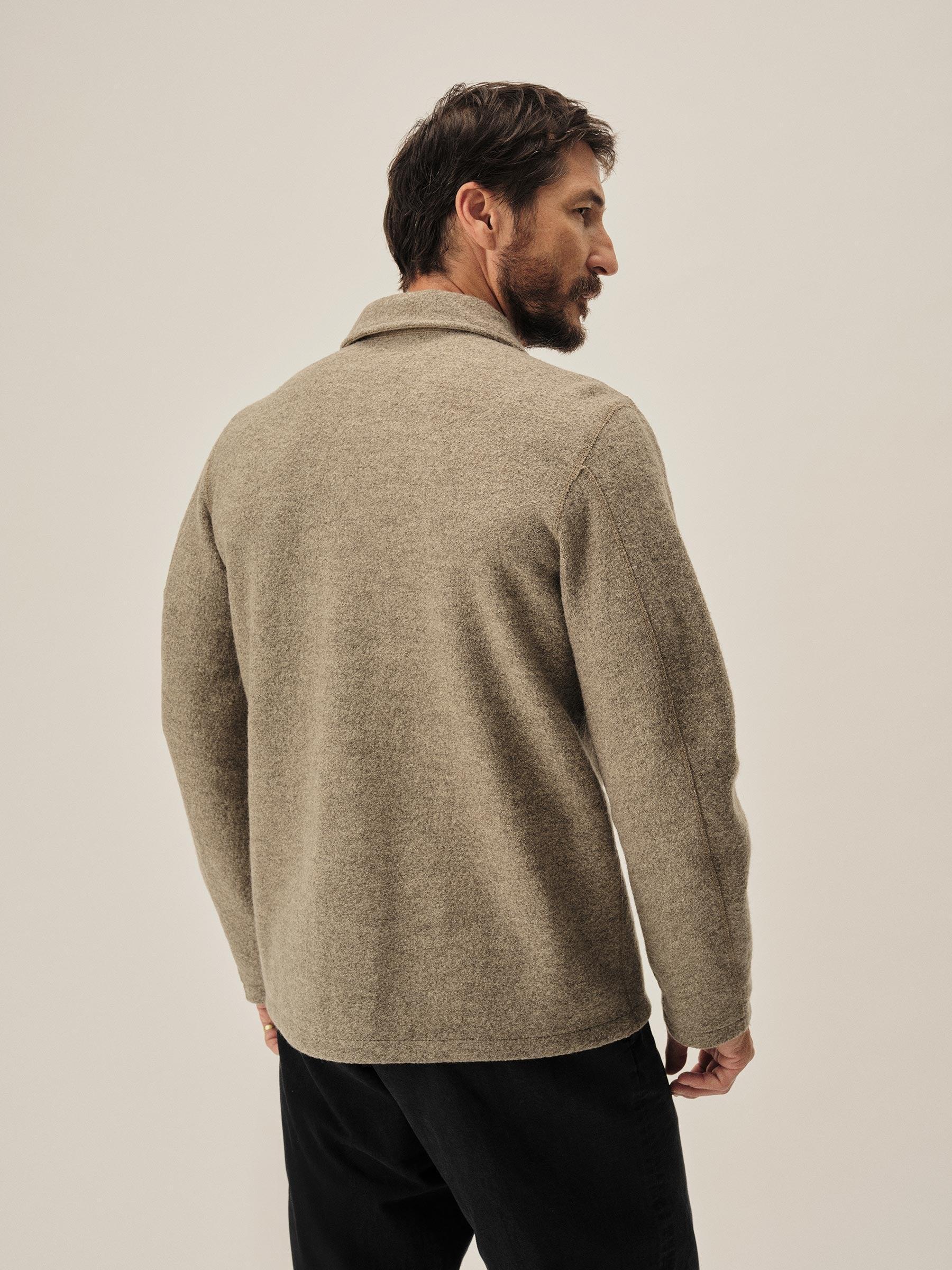 Heather Stone Felted Wool Field Shirt Product Image