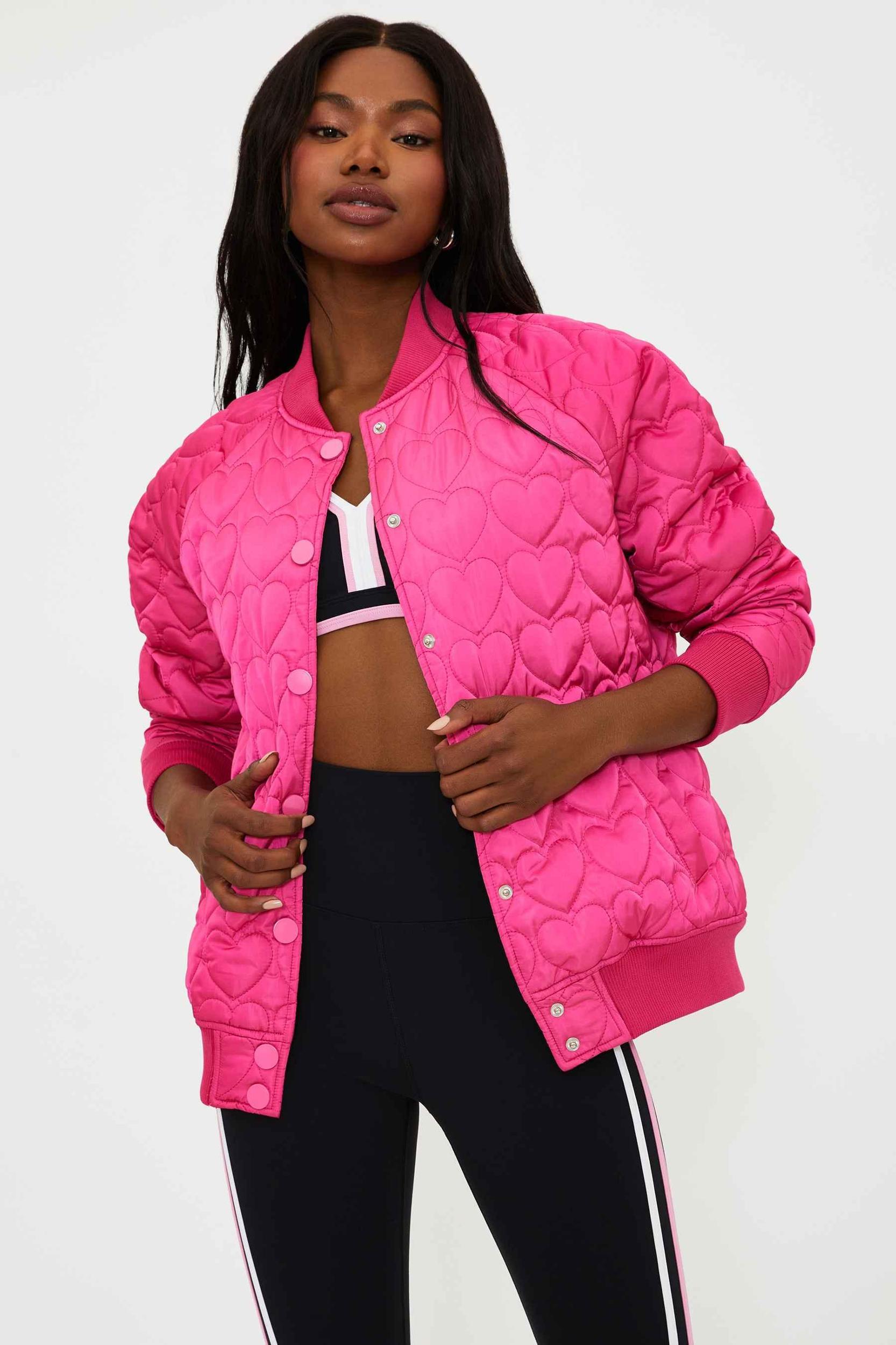 Flight Jacket Fuchsia Heart Product Image