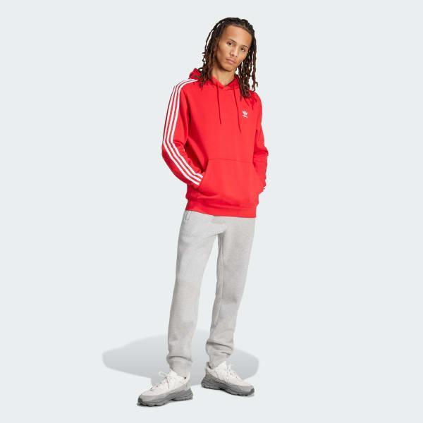 adidas Adicolor Classics 3-Stripes Hoodie Better Scarlet 2XL Mens Product Image