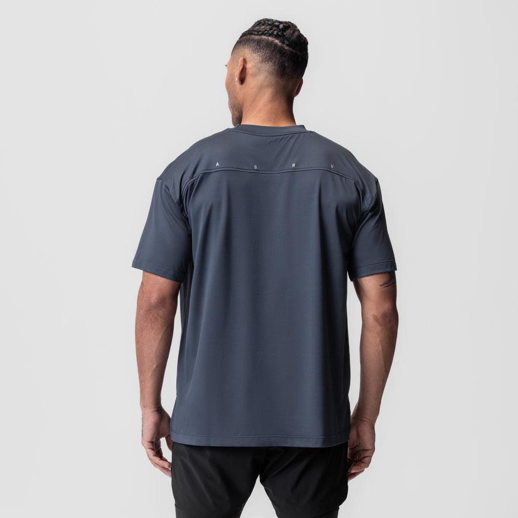 0822. AeroSilver® Oversized Tee - Black "RP" Product Image