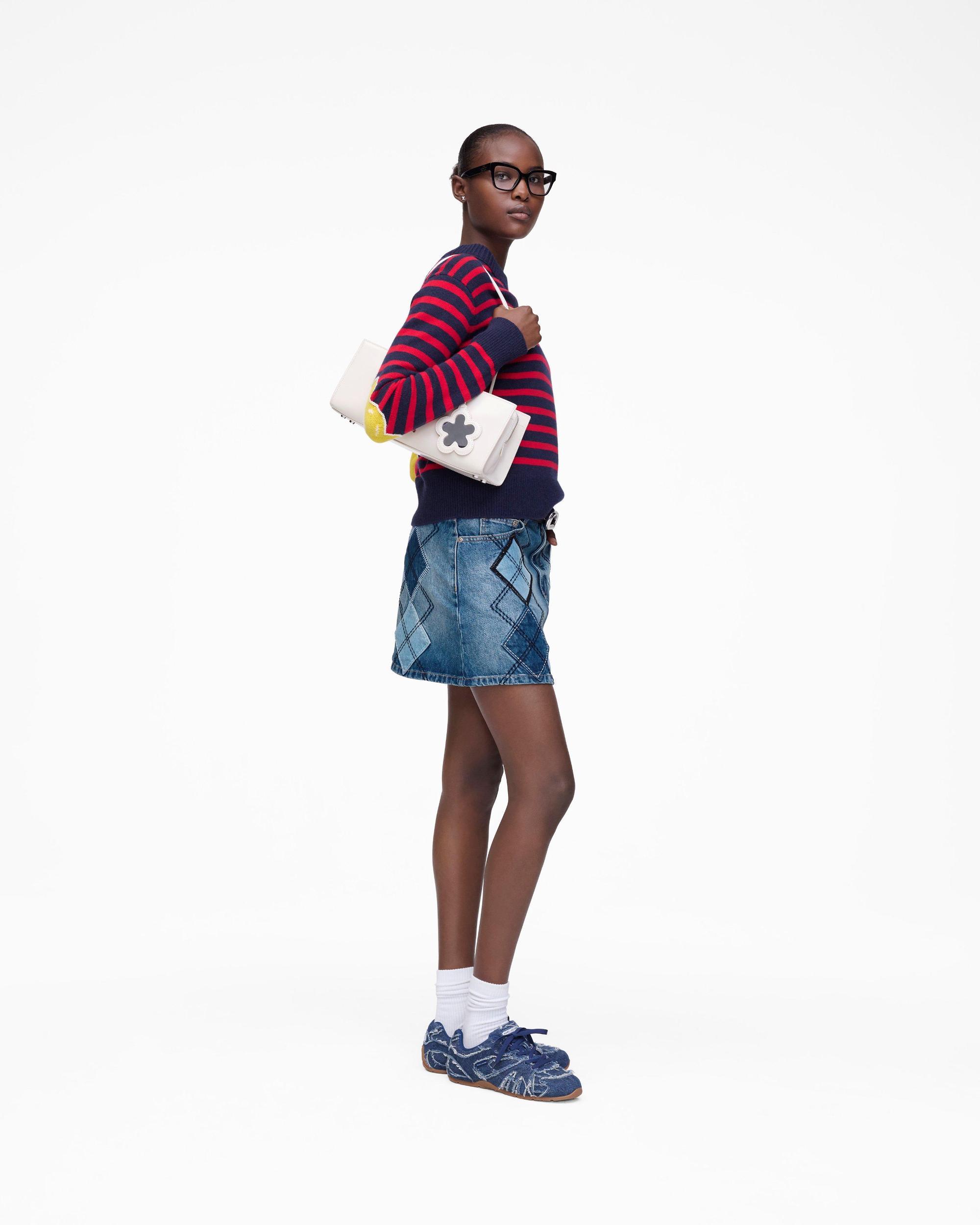 Argyle Patchwork Mini Skirt Product Image