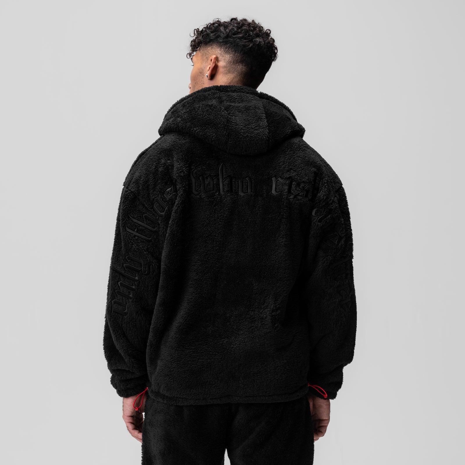 0553. Sherpa Recovery Hoodie - Black/Black Product Image