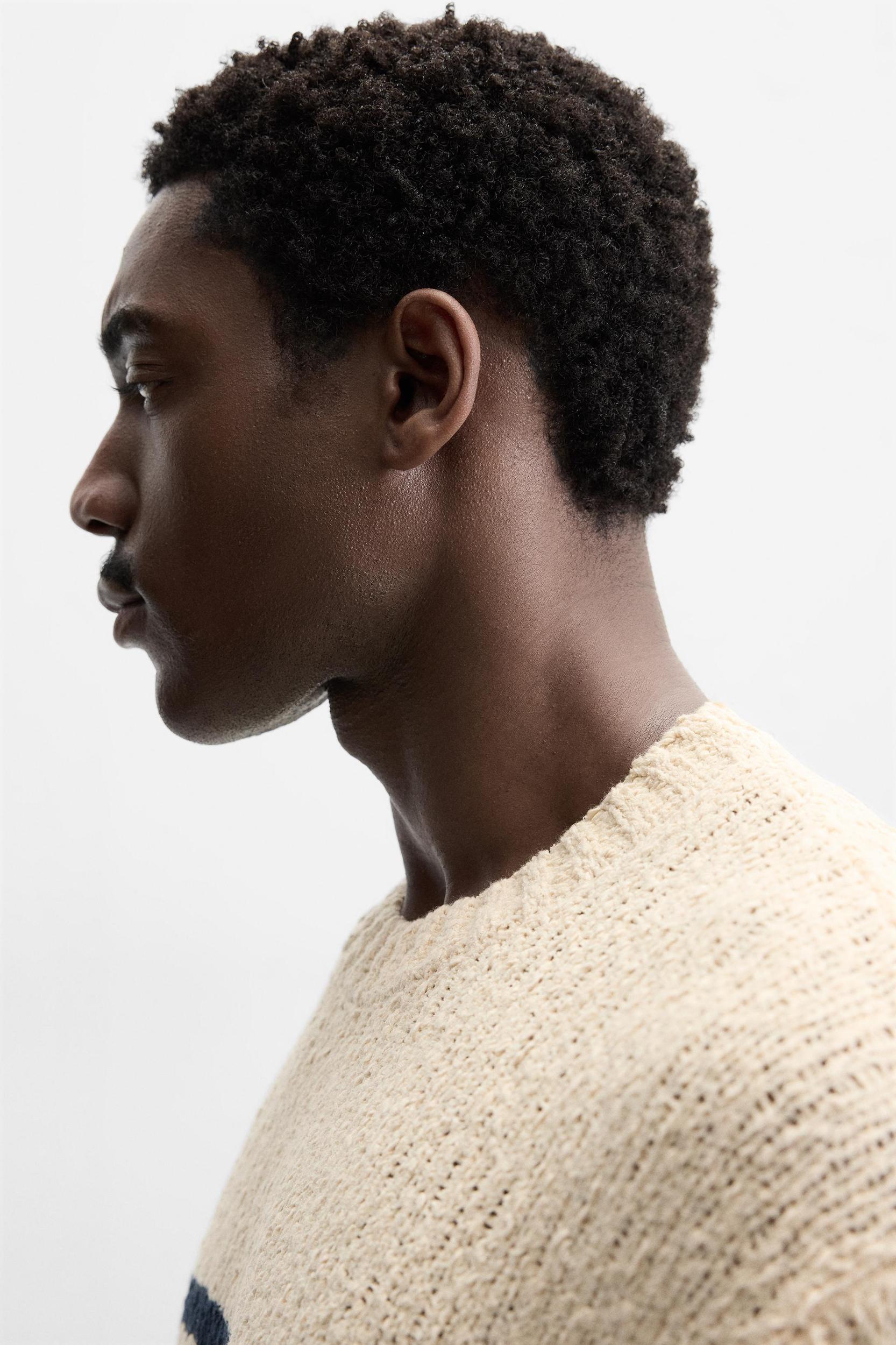 TEXTURED STRIPE SWEATER Product Image