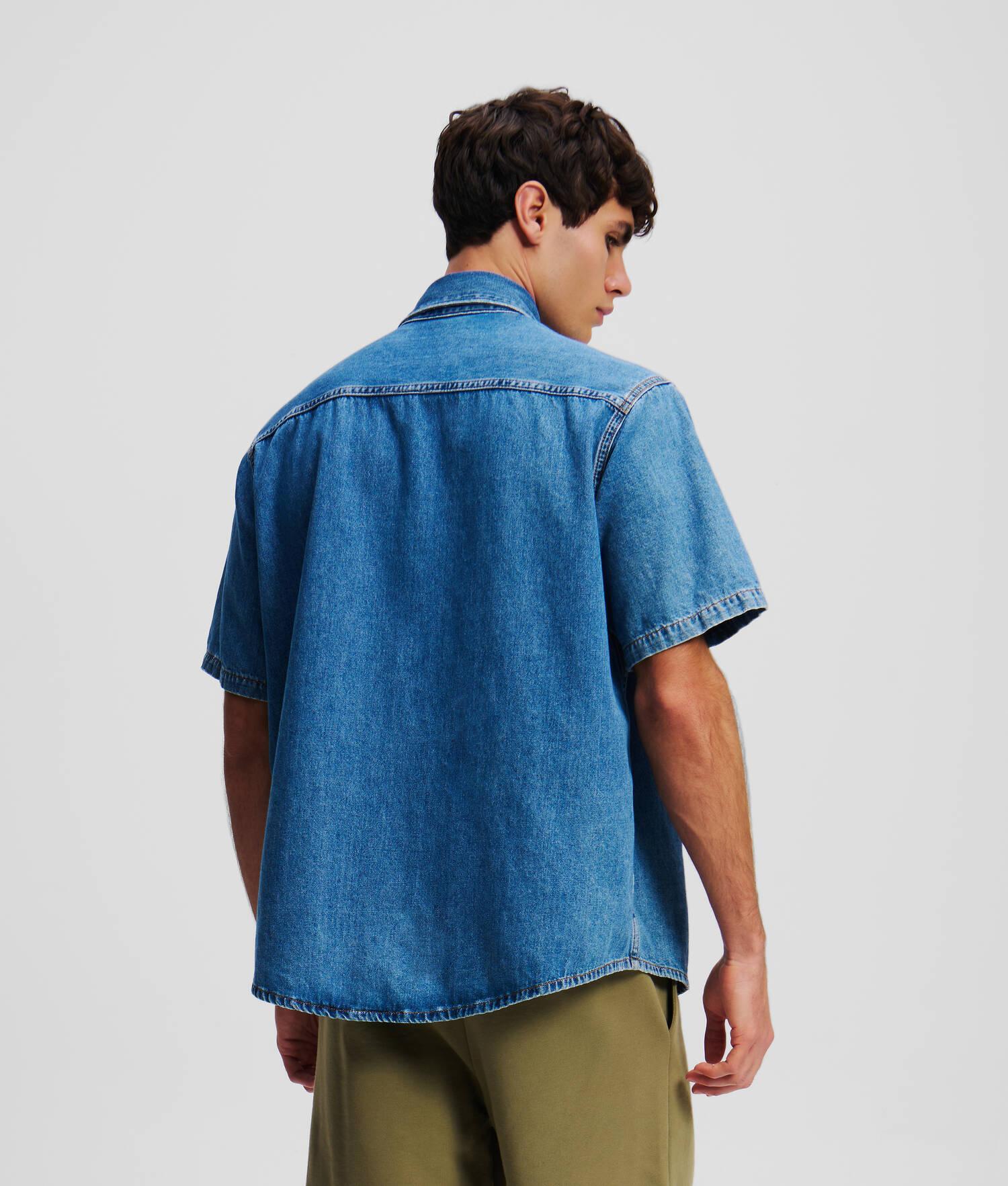 IKON SHORT-SLEEVED DENIM SHIRT Product Image