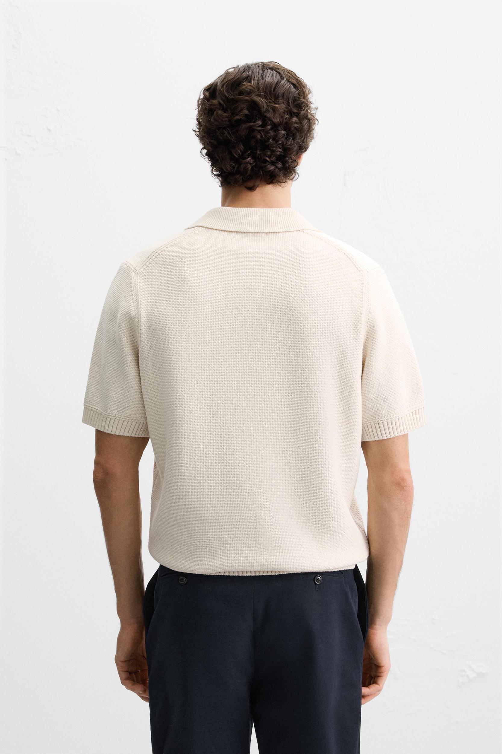 TEXTURED KNIT POLO Product Image