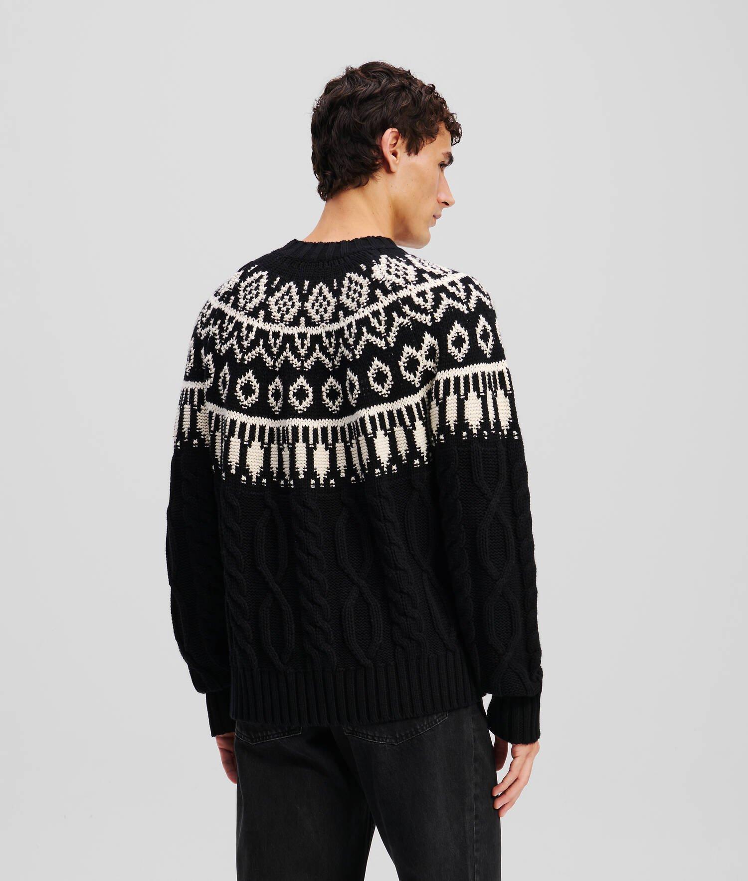 KL MONOGRAM FAIRISLE SWEATER  Product Image