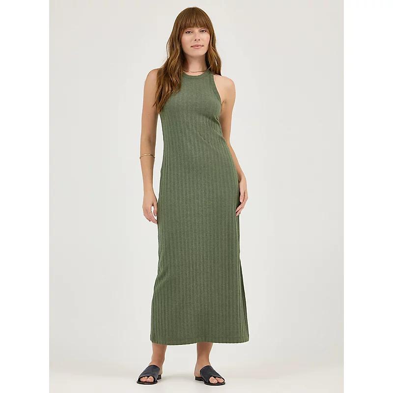 Womens High Neck Midi Tank Dress Product Image