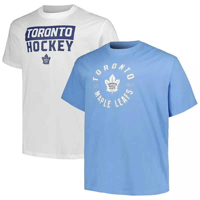 Men's Fanatics Branded Toronto Maple Leafs Big & Tall T-Shirt 2-Pack Set, Size: 4XB, Mpl Blue Product Image