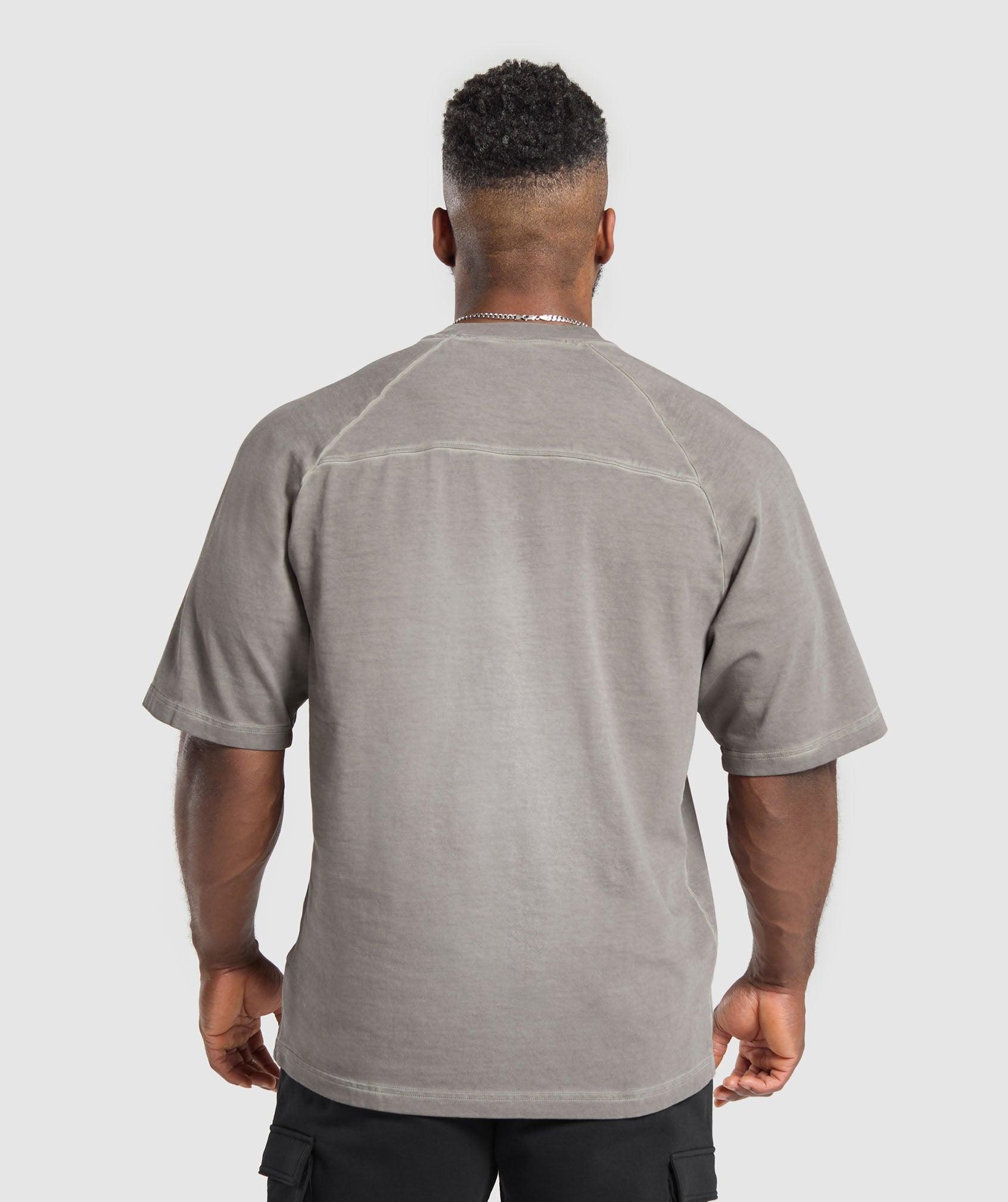 Gymshark Heavyweight T-Shirt - Metal Grey/Asphalt Grey Male Product Image