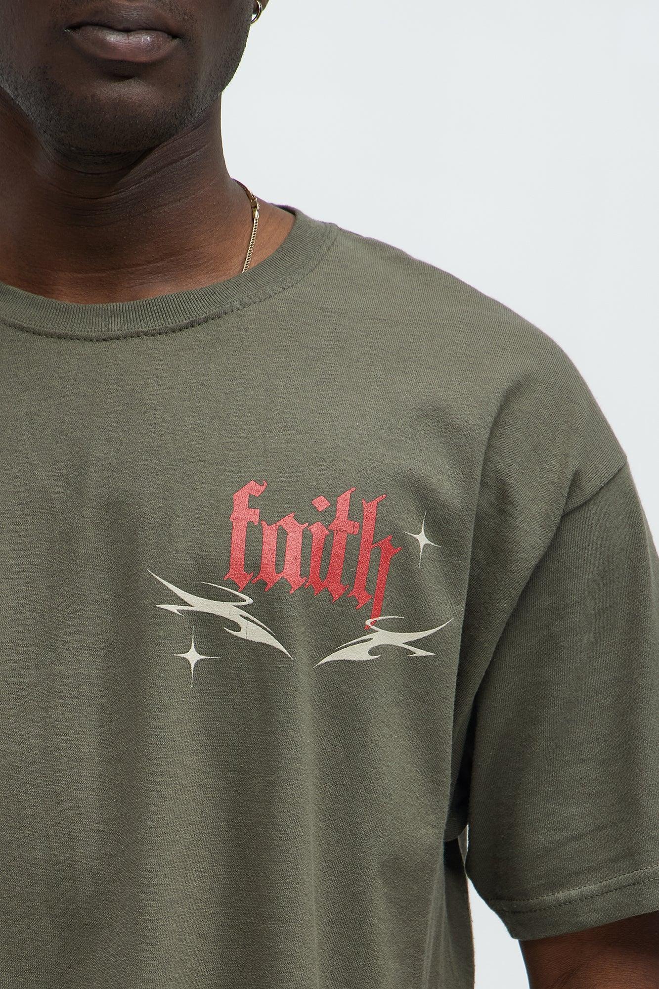 Underground Faith Short Sleeve Tee - Olive Product Image