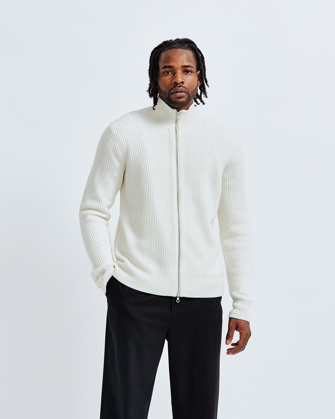Heavyweight Merino Vinnie Track Jacket - Vault Male Product Image