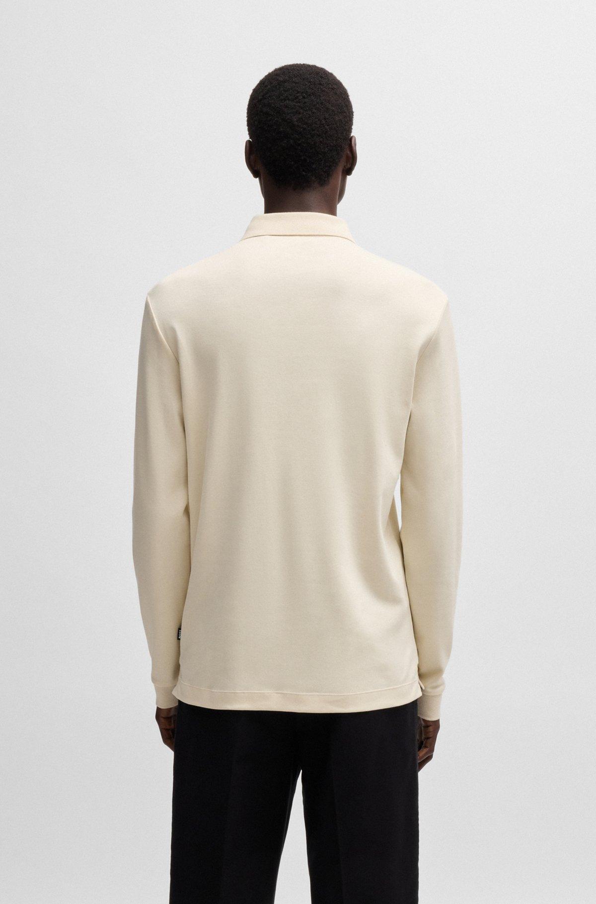 Regular-fit polo shirt in interlock cotton Product Image