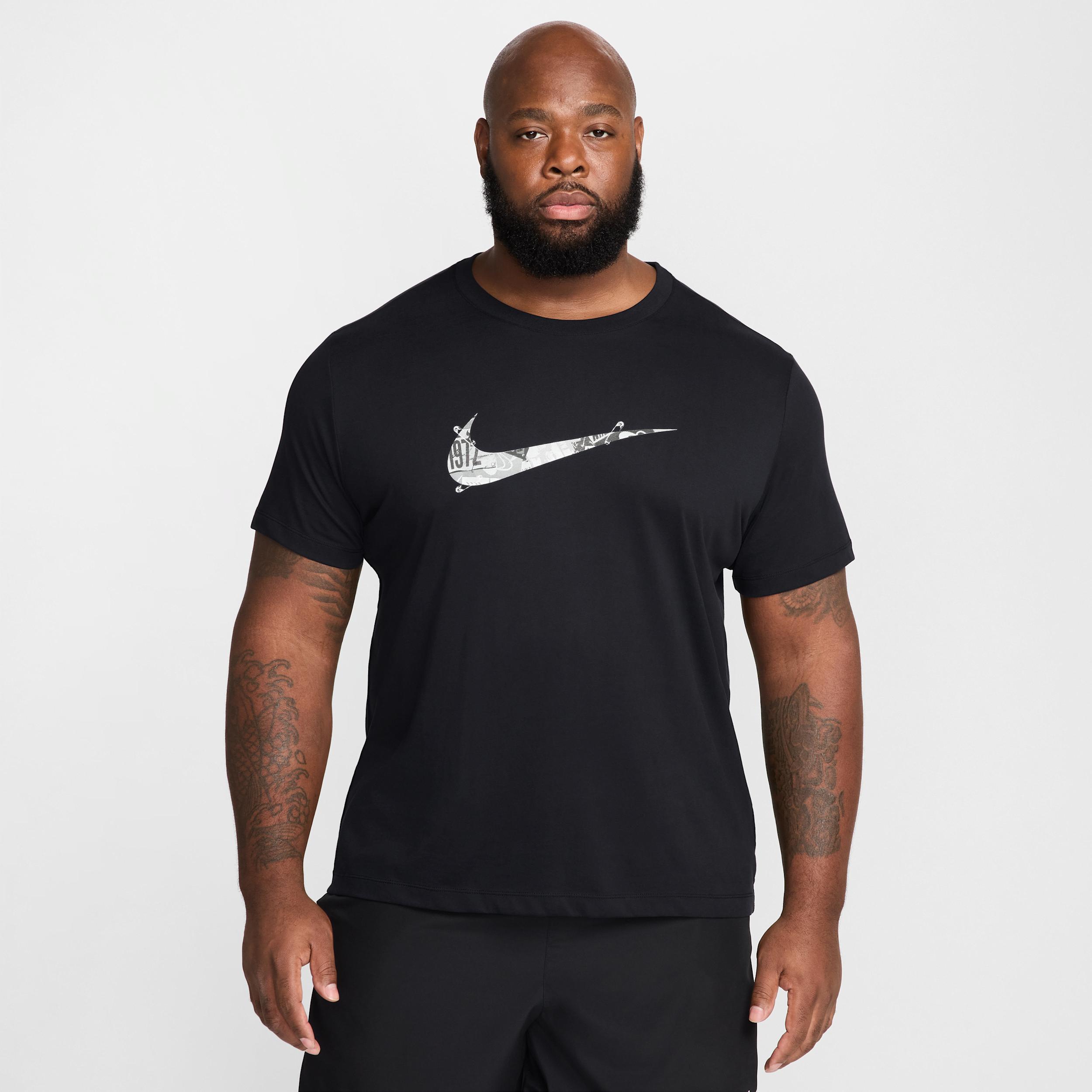 Men's Nike Dri-FIT Running Tee, Size: XL, University Blue Product Image