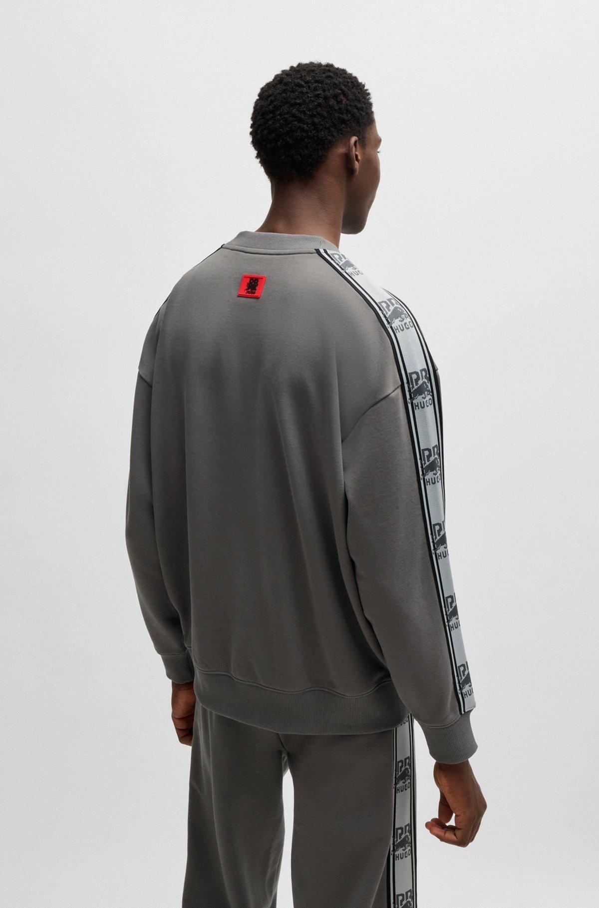 HUGO x RB cotton-terry sweatshirt with branded tape Product Image