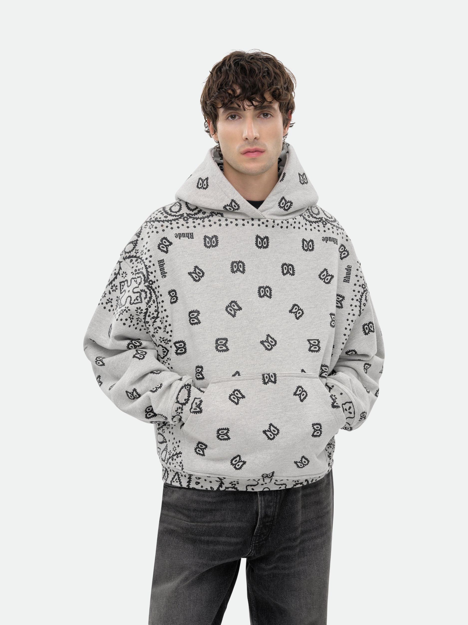 BANDANA PRINT HOODIE Male Product Image