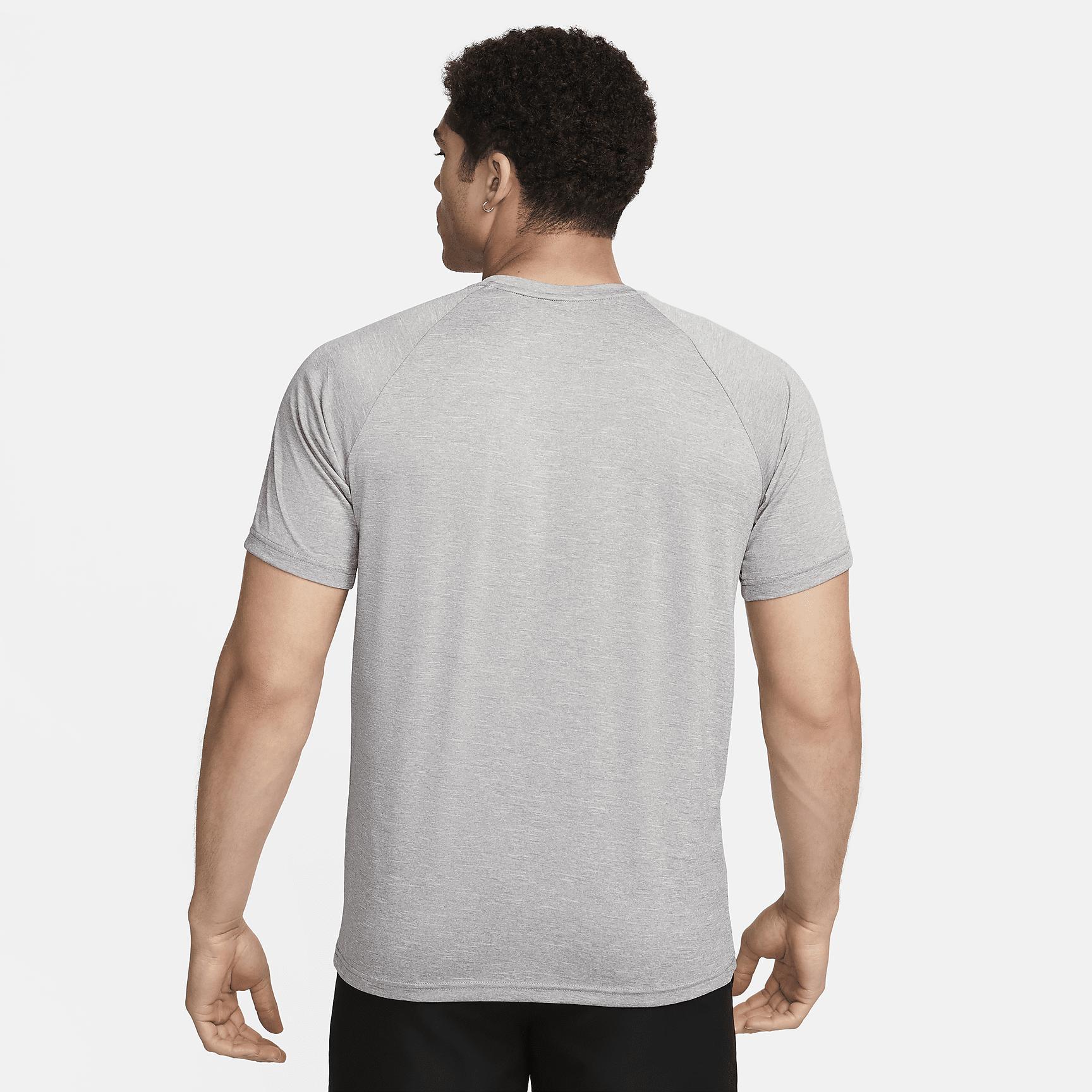 Nike Men's Heathered Short-Sleeve Hydroguard Swim Shirt Product Image