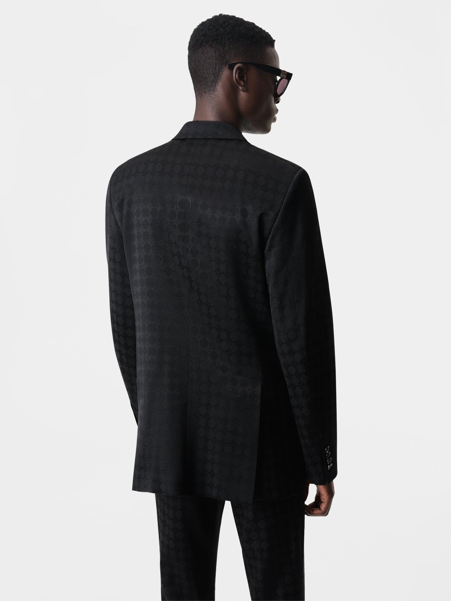 TONAL MA QUAD DOUBLE-BREASTED BLAZER - Black Male Product Image