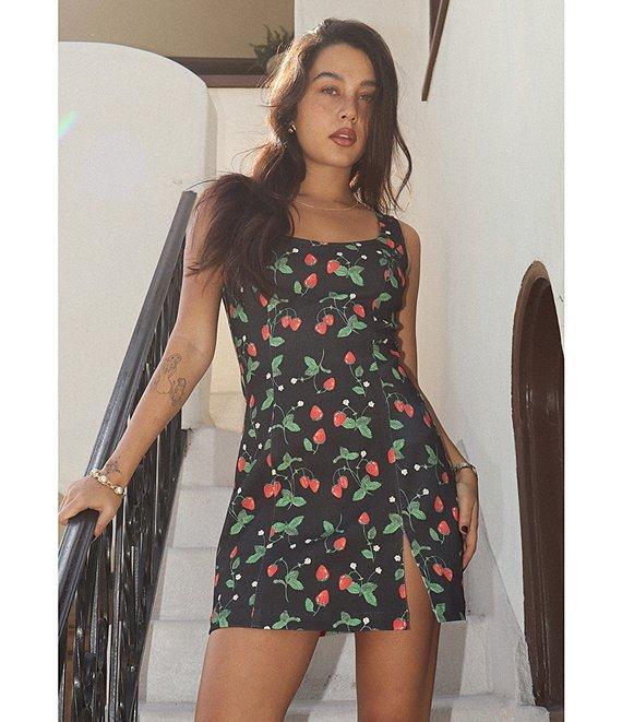 Bailey Rose Strawberry Printed Mini Dress Product Image