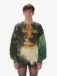 PRINTED SWEATER in green | JW Anderson US  Product Image