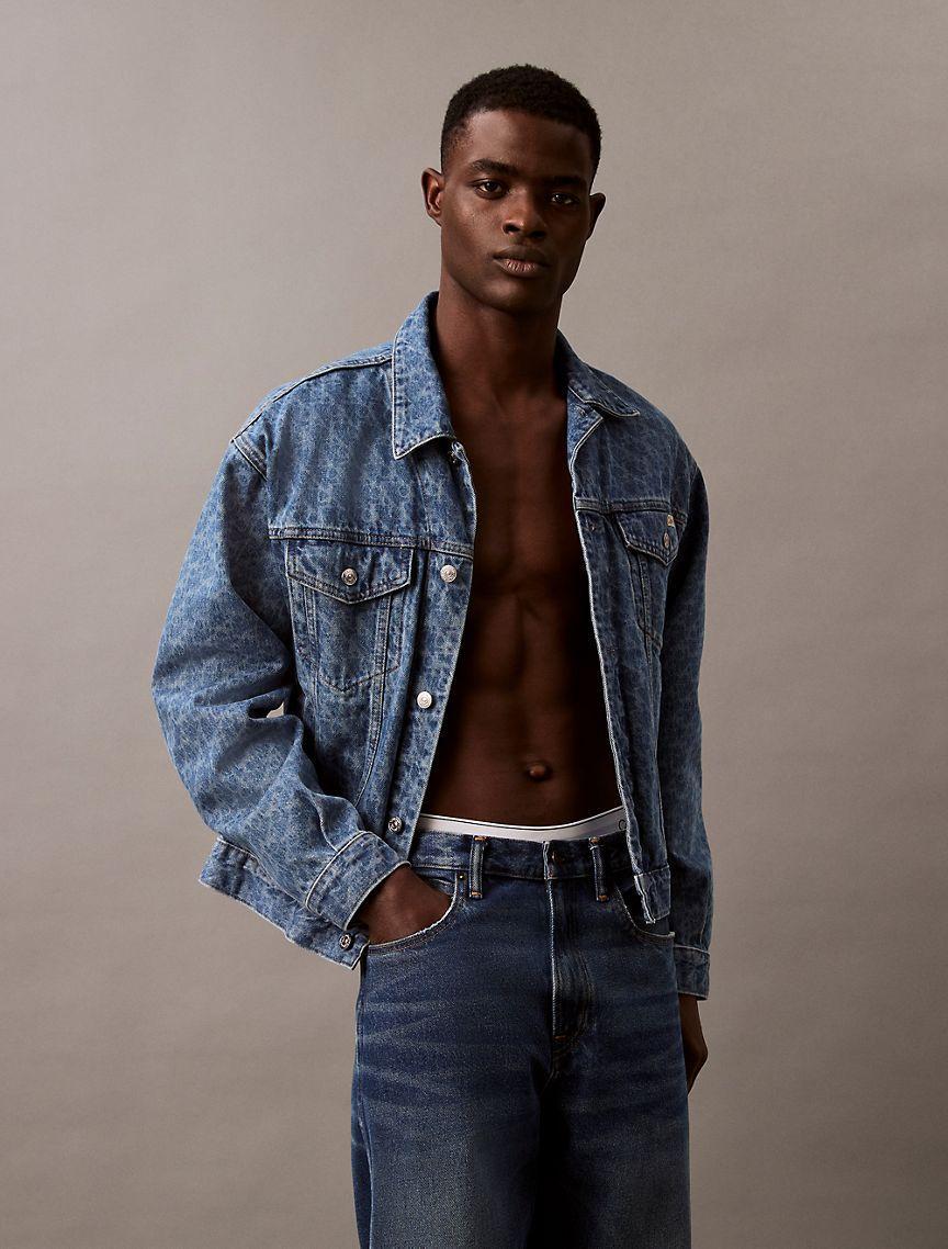 90s Allover Monogram Trucker Jacket Product Image