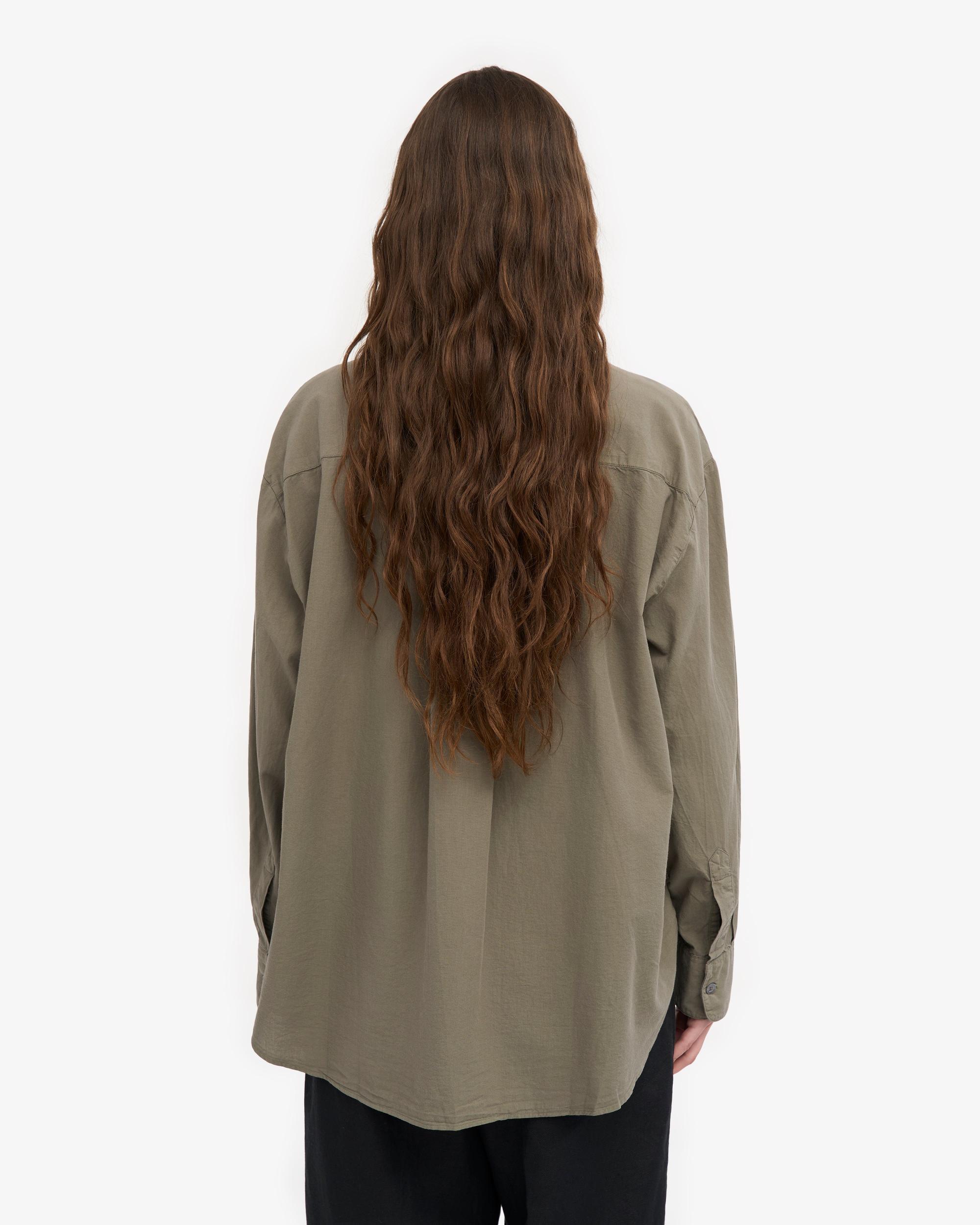 Organic Oversized Shirt - Navy Blue Product Image