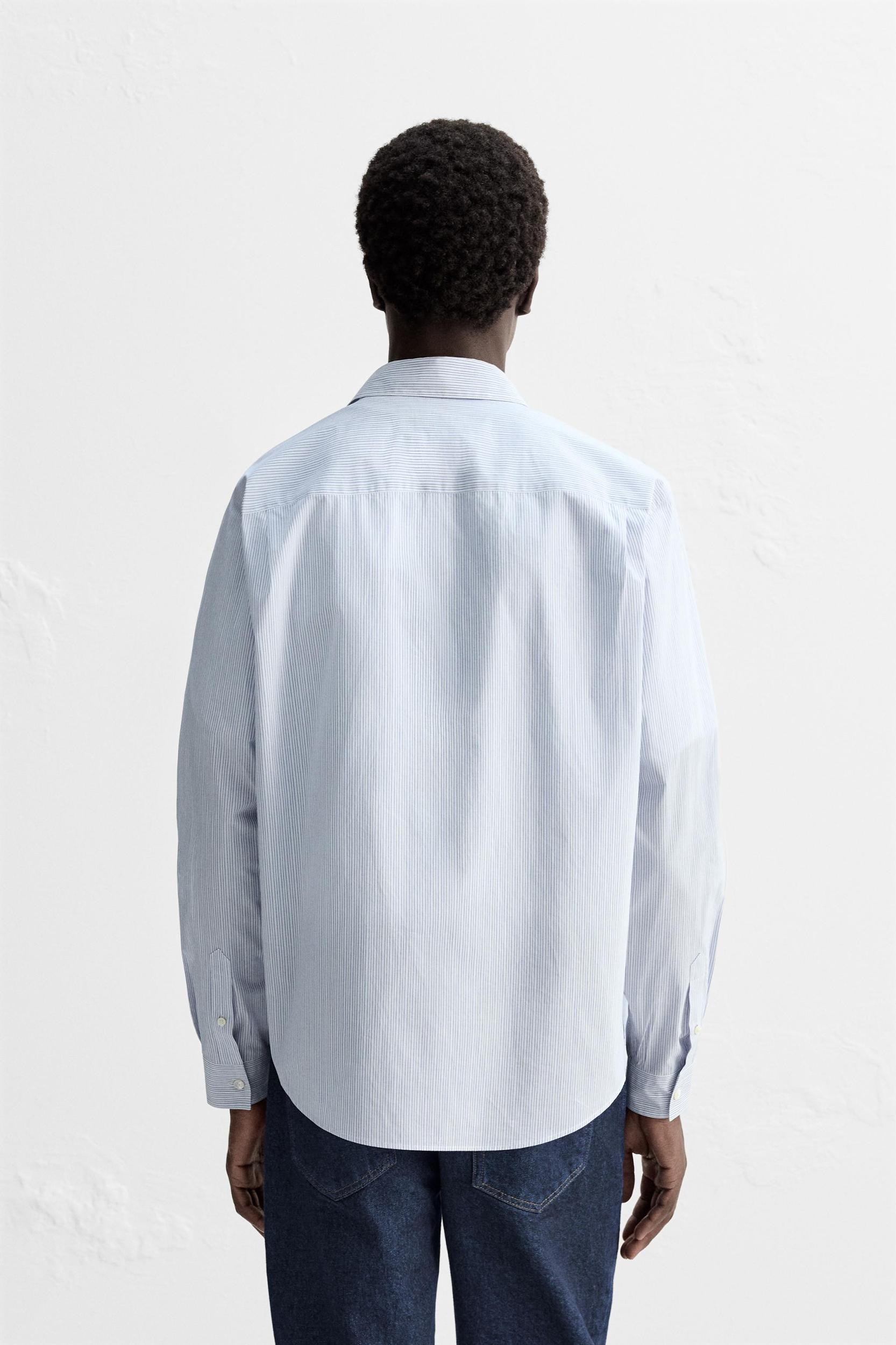 STRIPED POPLIN SHIRT Product Image