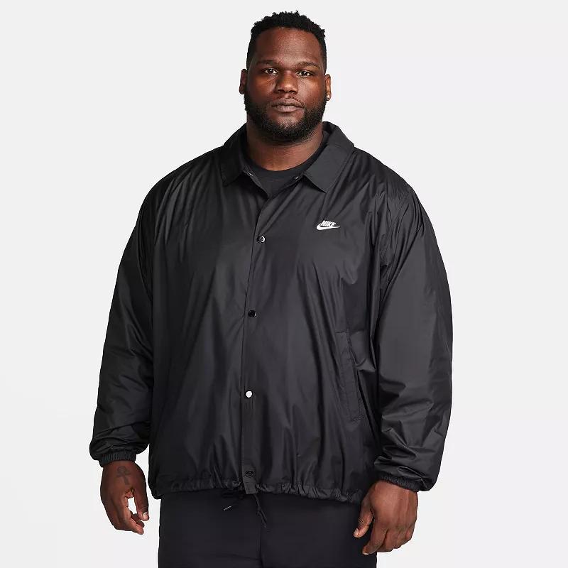 Big & Tall Nike Club Coaches' Jacket, Men's, Size: Large Tall, Black Product Image