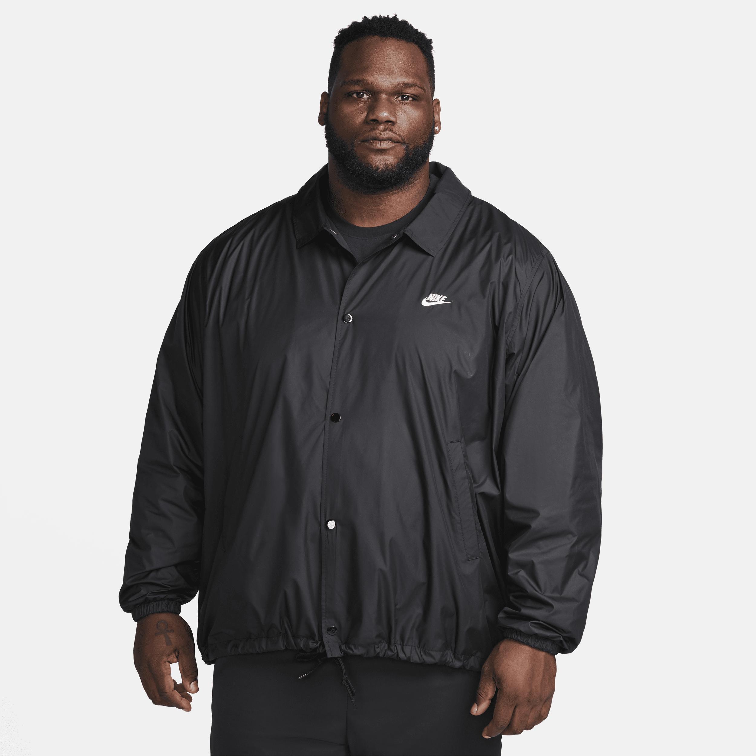 Big & Tall Nike Club Coaches' Jacket, Men's, Size: Large Tall, Black Product Image