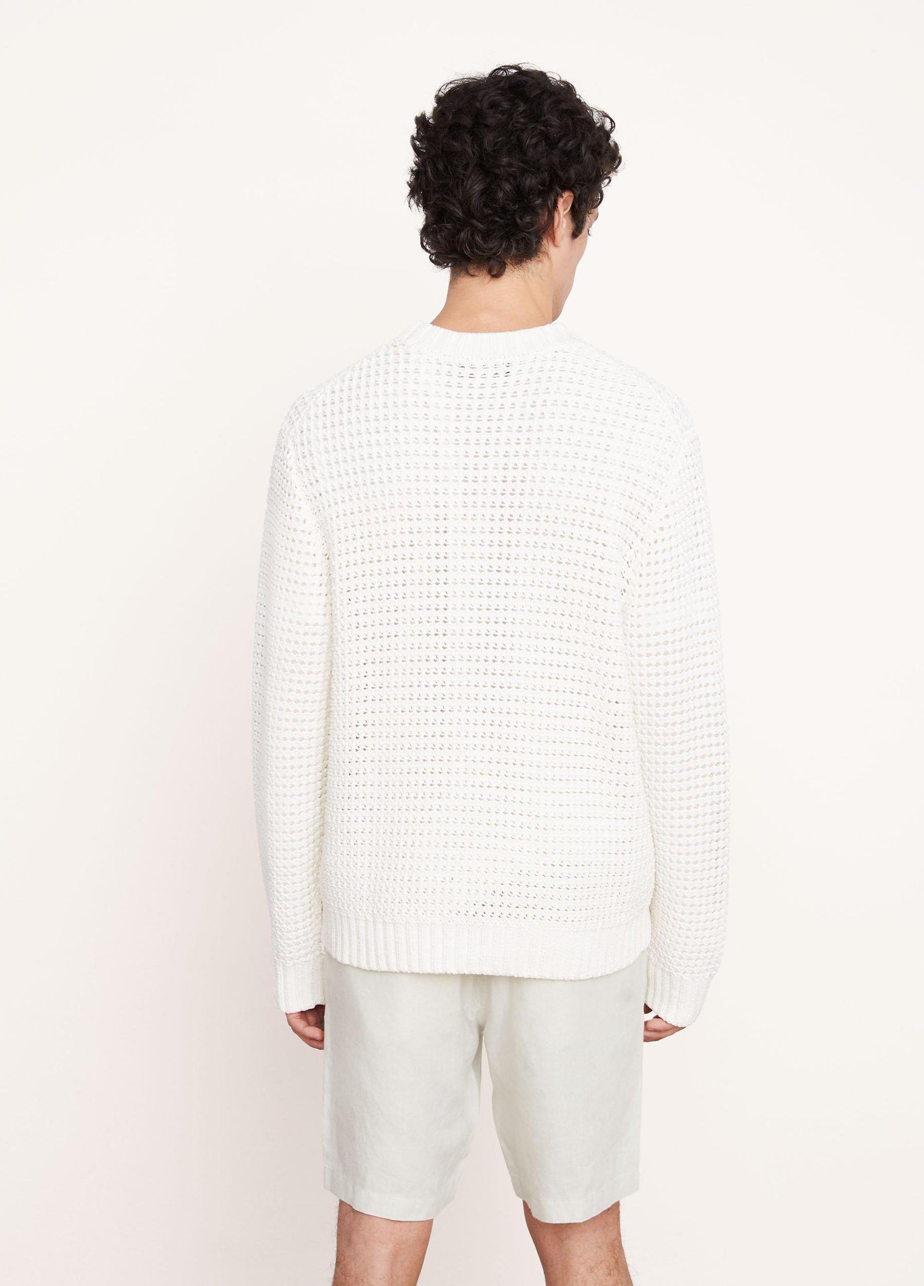 Texture Stripe Long Sleeve Crew Neck Sweater Product Image