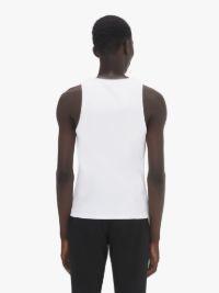 TANK TOP WITH ANCHOR LOGO EMBROIDERY in white | JW Anderson US  Product Image