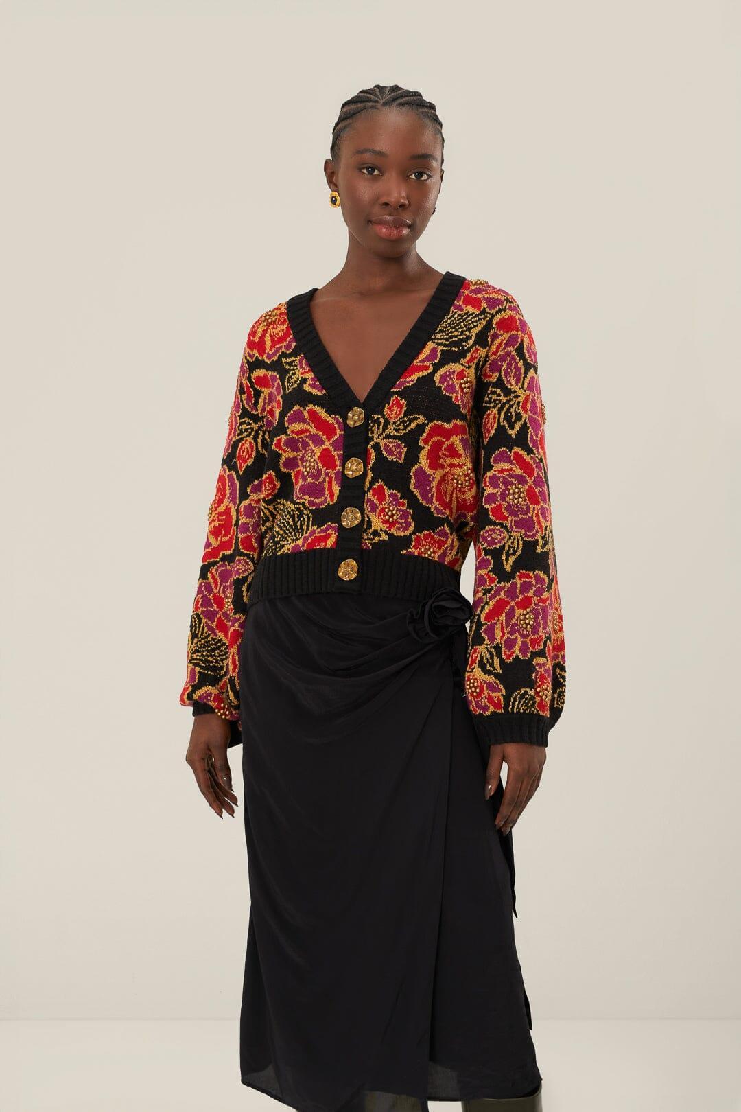 Black Midi Skirt, BLACK / XS Product Image
