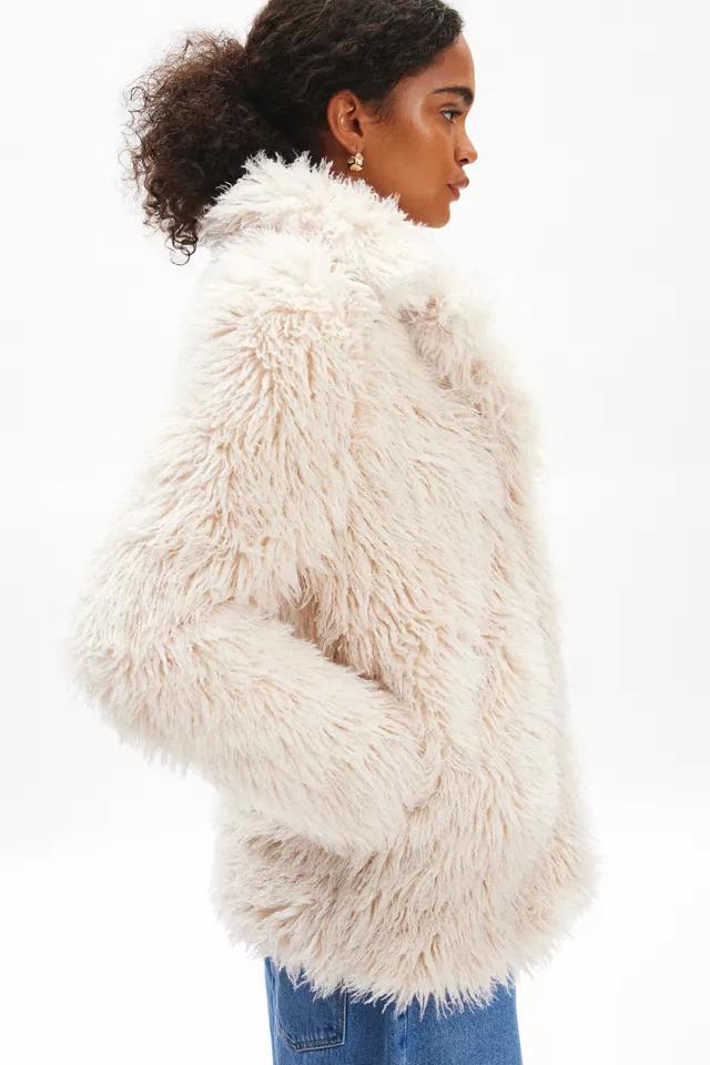 Glamorous Faux Fur Jacket Womens at Urban Outfitters Product Image