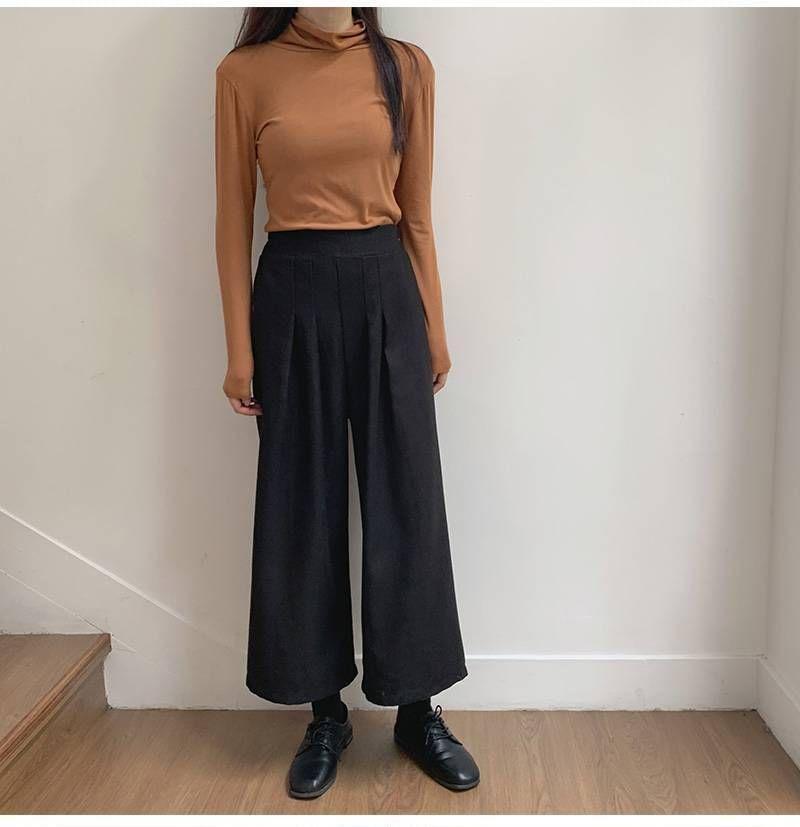 High Rise Wide Leg Slacks Product Image