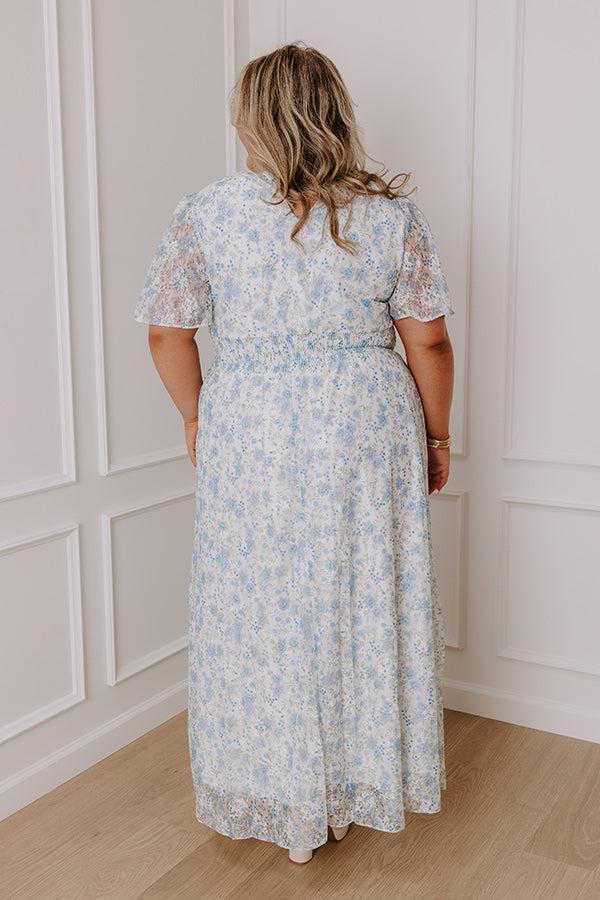 Rose Garden Soiree Lace Maxi Dress Curves Product Image