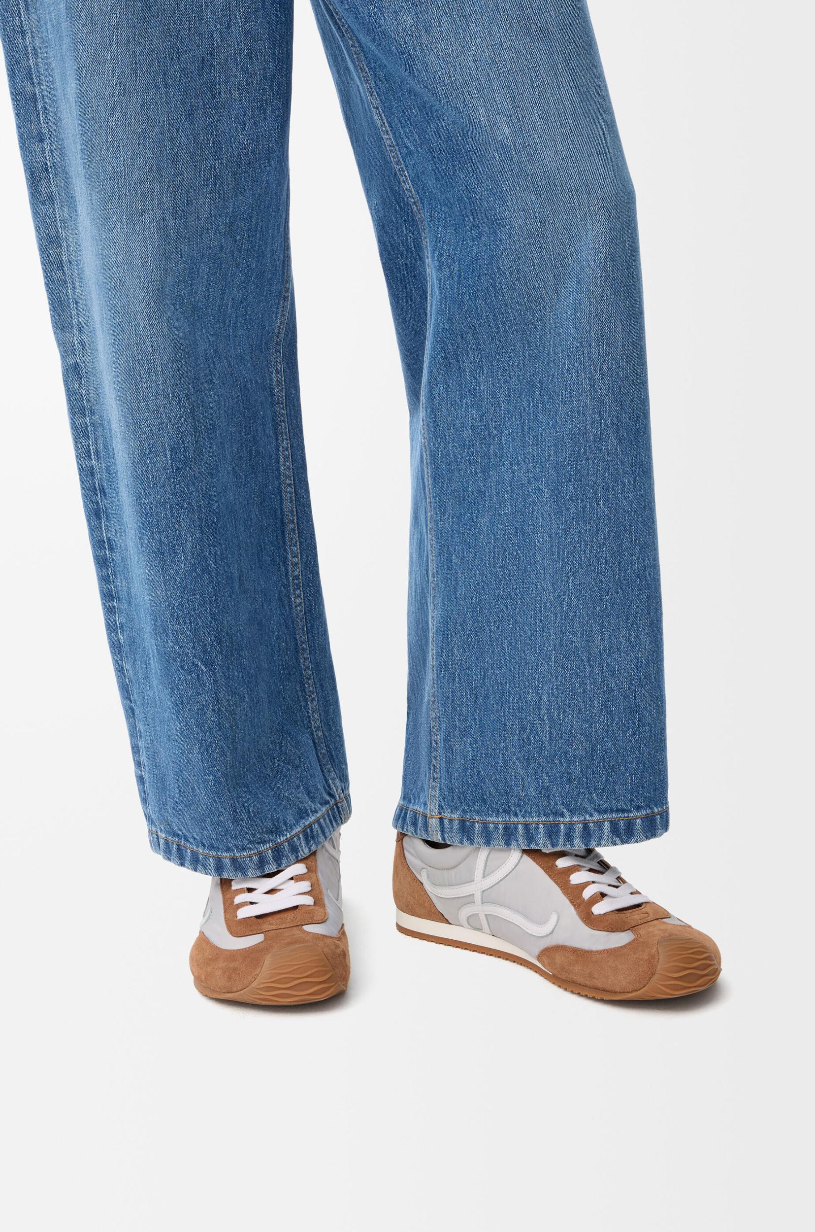 Ballet Runner 2.0 in nylon and calfskin Product Image