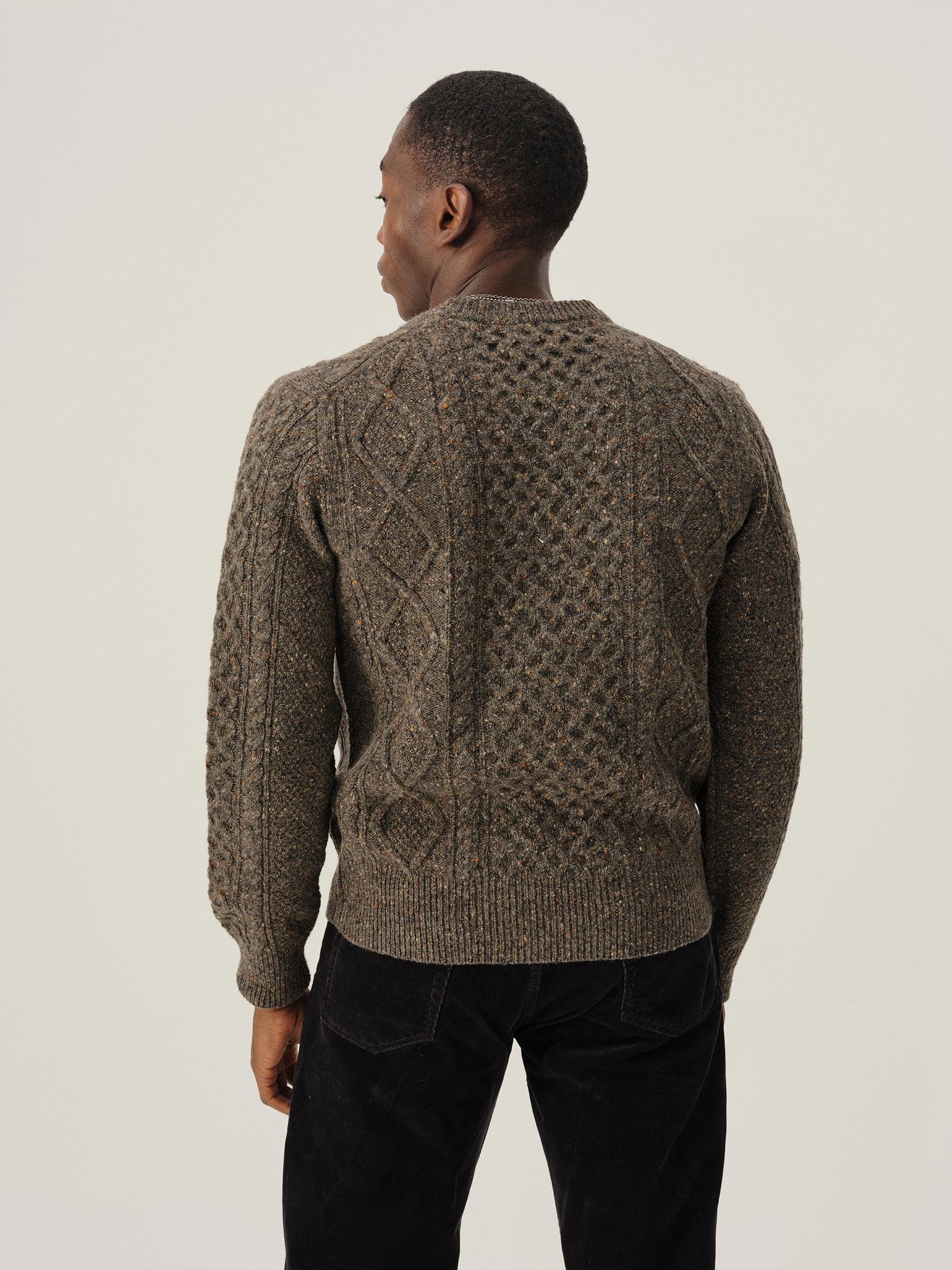 Timber Irish Donegal Wool Cable Crew Product Image