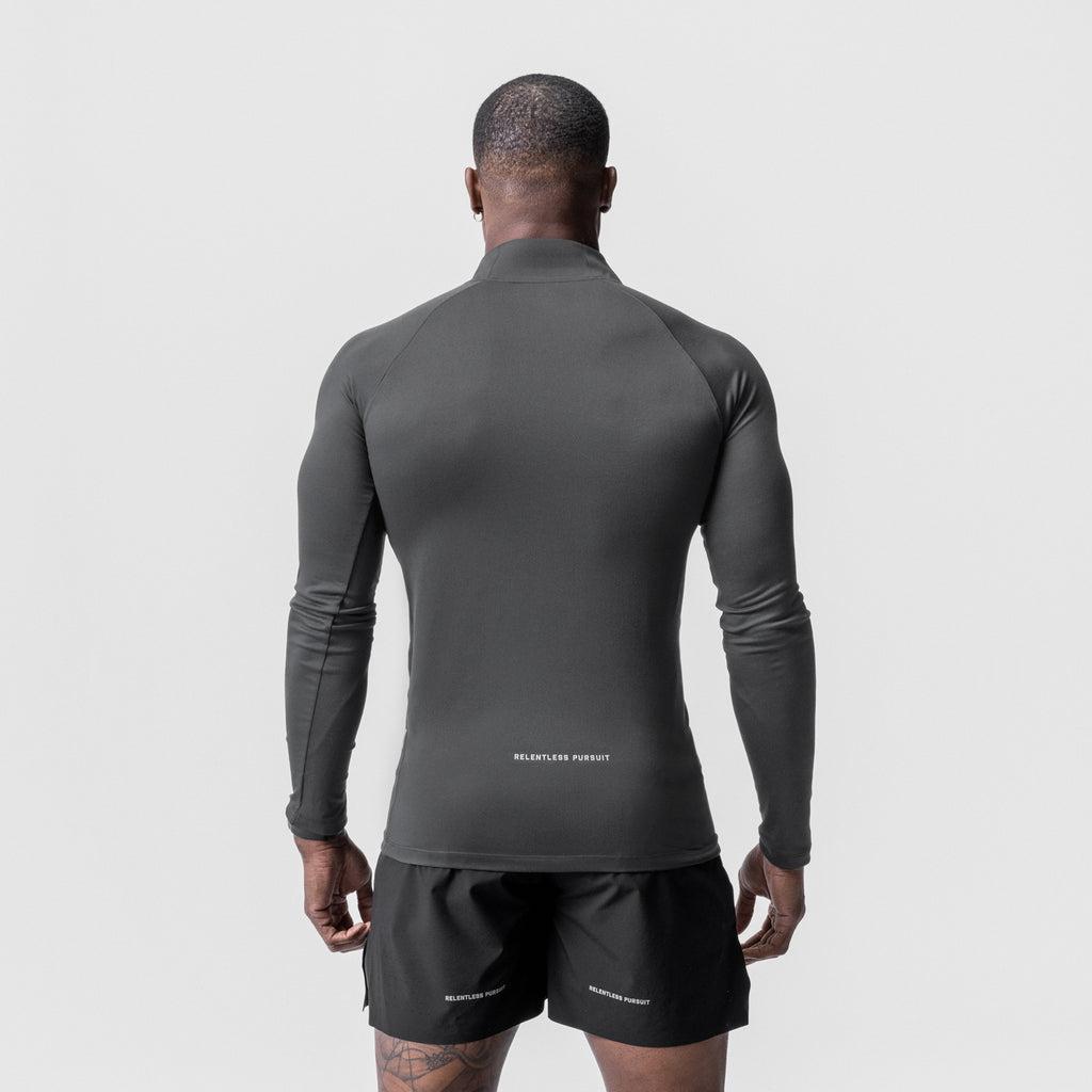 0725. Core Fitted Quarter Zip  - Black Product Image