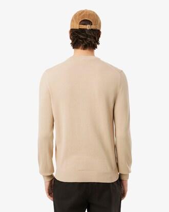 Monochrome Crew Neck Cotton Sweater Product Image