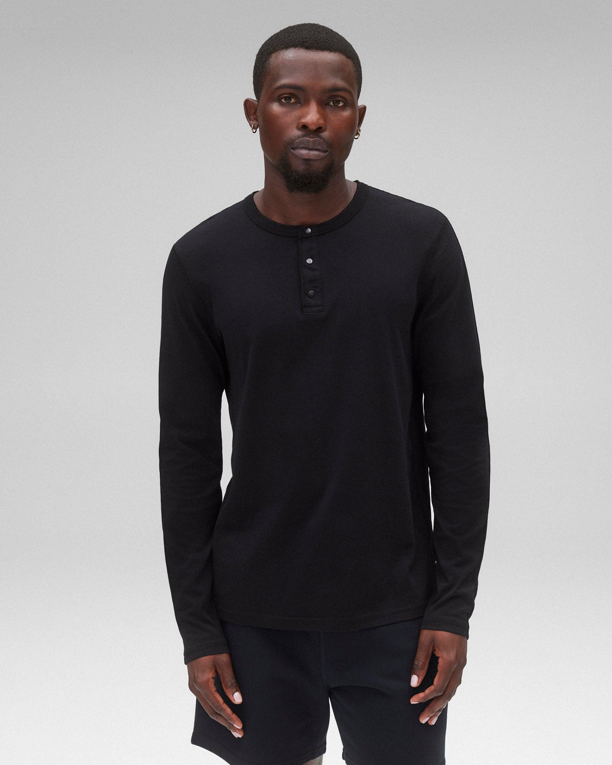 Kyoto Black Midweight Jersey Classic Long Sleeve Male Product Image
