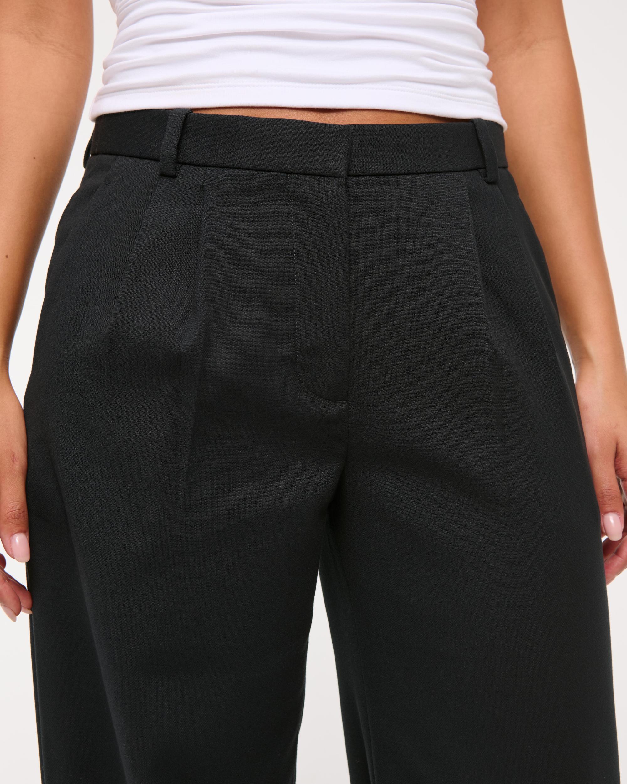 A&F Sloane Low Rise Tailored Wide Leg Pant Product Image