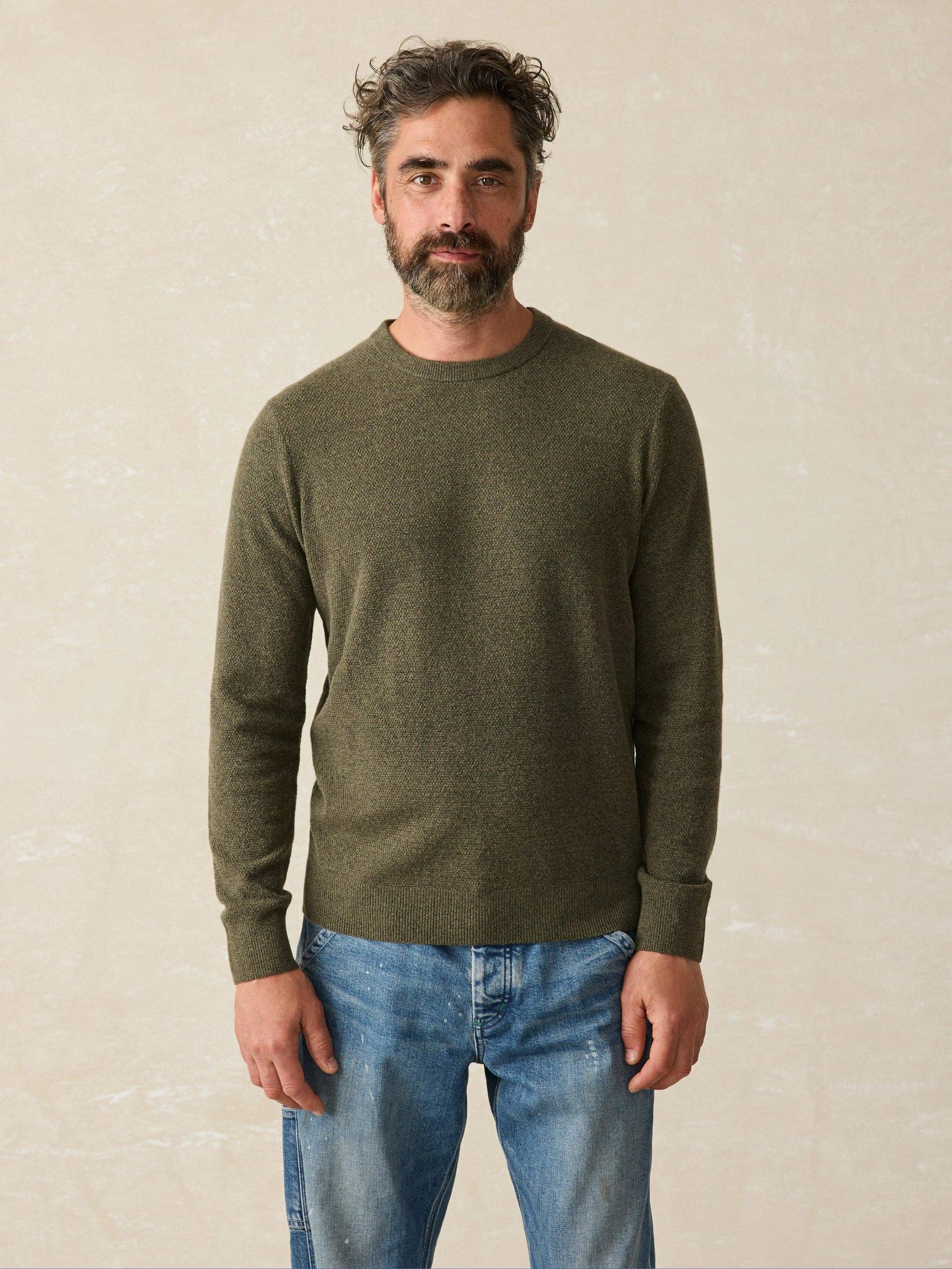 Jackson Crew Sweater - Olive Heather Male Product Image