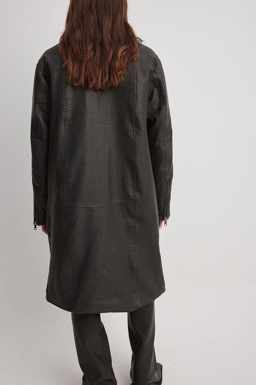 PU Zip Details Jacket Product Image