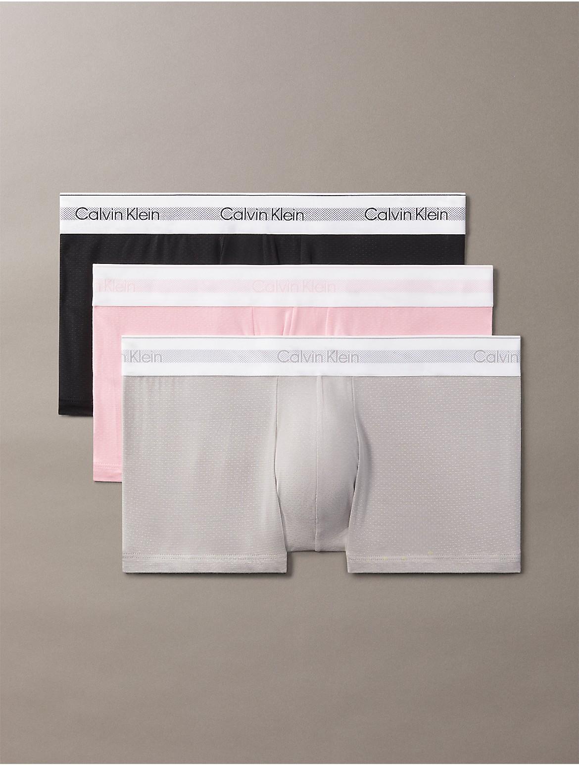 Calvin Klein Men's Icon Modal Mesh 3-Pack Low Rise Trunk - Multi - XL Product Image