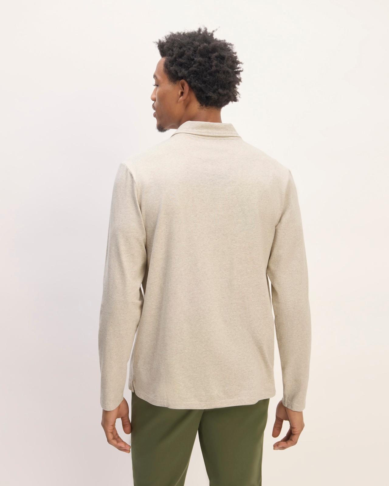 The Premium Weight Long-Sleeve Polo Product Image