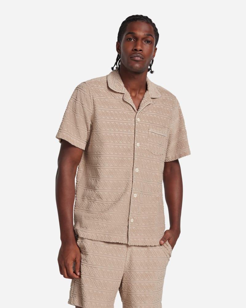 UGG Tasman Terry Braid Shirt (Putty) Men's Clothing Product Image