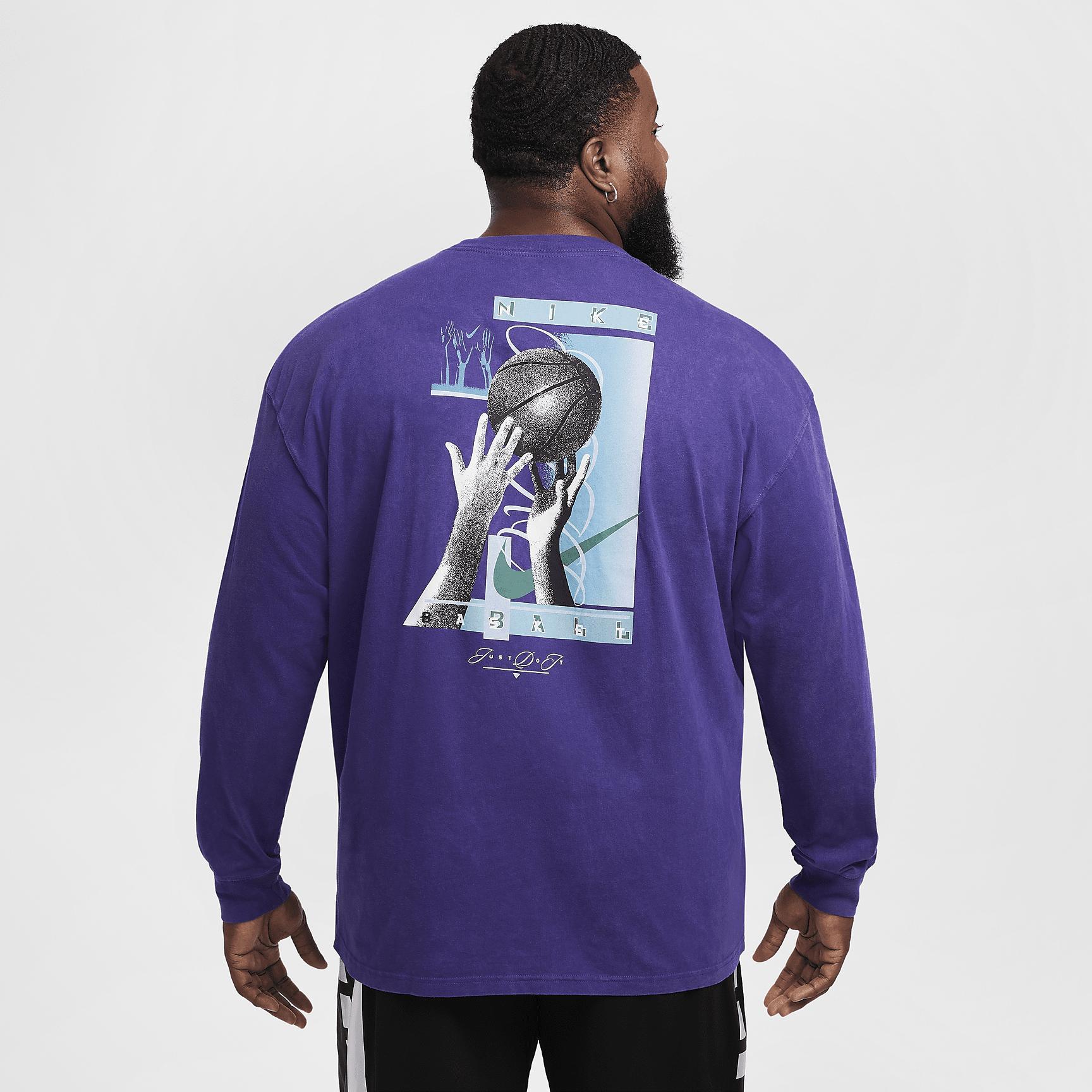 Nike Men's Max90 Long-Sleeve Basketball T-Shirt Product Image