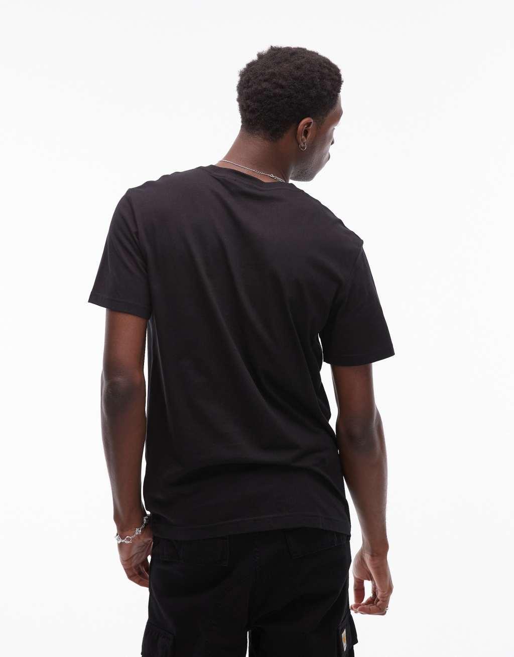 Calvin Klein Jeans small logo t-shirt in black  Product Image